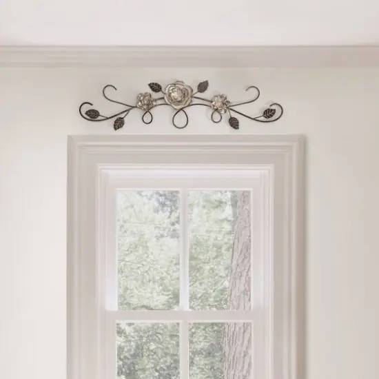 Habitat Decor 32" Astera Floral Metal Wall Art {3}