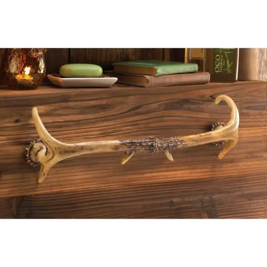 19.5" Rustic Antler Towel Rack {4}