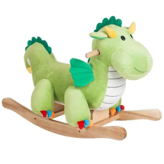 Toy Time Plush Rocking Dragon Ride-On {1}