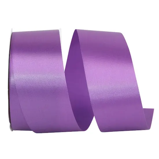 JAM Paper 1.875" x 50yd. Single Face Satin Allure Ribbon Amethyst {1}