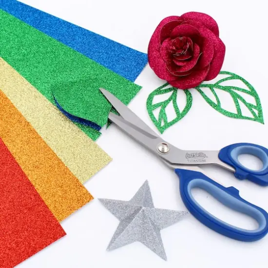 ArtSkills&reg; 9" x 12" Classic Color Glitter Paper, 10 Sheets {4}