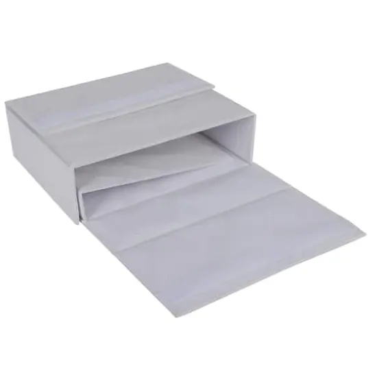 Organize It All 15" White Foldable Linen Closet Organizer {9}