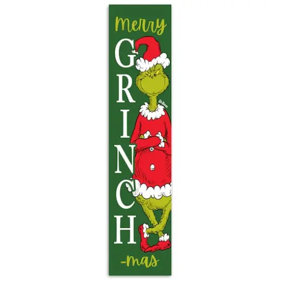 47" The Grinch Merry Grinchmas Porch Leaner {1}