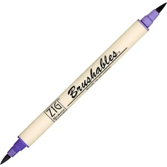 ZIG Memory System&reg; Brushables&reg; Dual-Tip Marker Pure Violet {1}