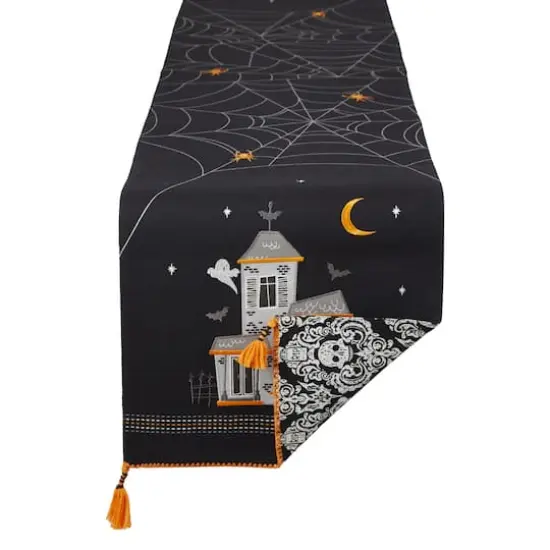 DII&reg; 70" Haunted House Embellished Table Runner {1}