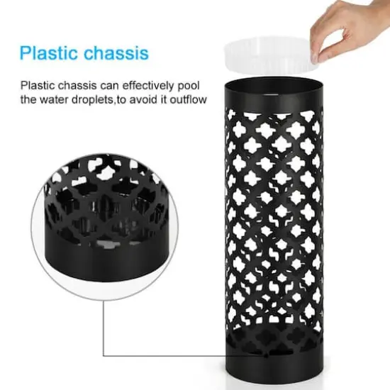 NEX&trade; Metal Umbrella Stand Rack Black {6}