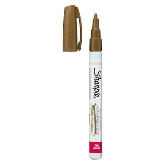 Sharpie&reg; Oil-Based Paint Marker, Fine Point Metallic Gold {1}
