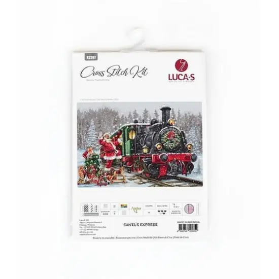 Luca-S Santa's Express Counted Cross Stitch Kit {5}