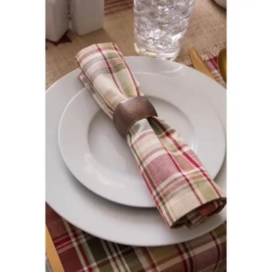 DII&reg; Give Thanks Plaid Napkins, 6ct. {4}