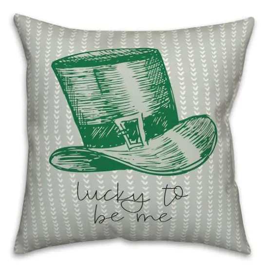 Lucky To Be Me 18" x 18" Throw Pillow {3}