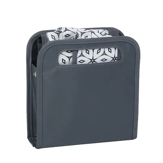 Everything Mary Geometric Gray & White Craft Caddy {4}