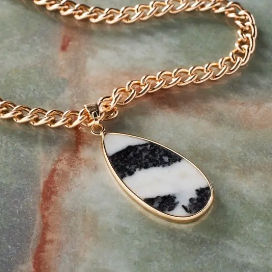 Zebra Jasper Teardrop Pendant by Bead Landing&trade; {3}