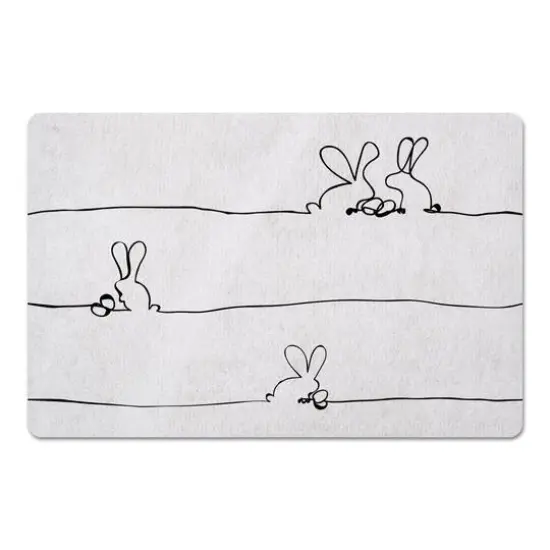 Easter Bunnies Contour 27" x 18" Floor Mat {1}