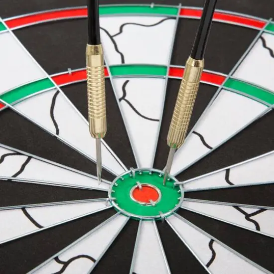 Toy Time Double-Sided Flocked Indoor Dartboard {7}