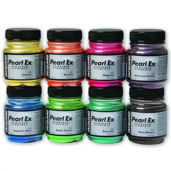 Jacquard Pearl Ex Chromatic Powdered Pigment 8 Color Set {1}