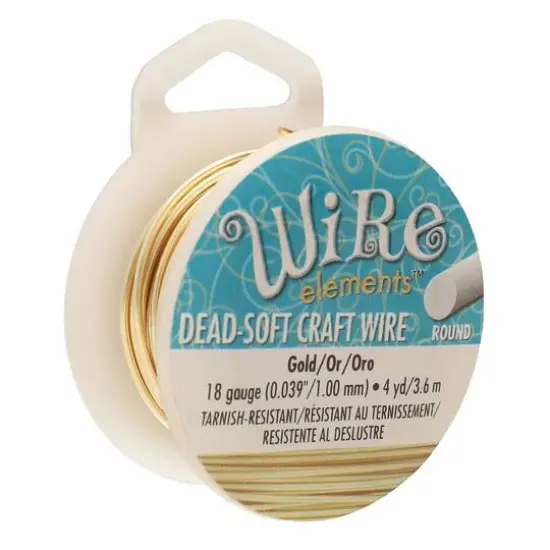 The Beadsmith&reg; Wire Elements&trade; 18 Gauge Tarnish Resistant Soft Temper Wire, 4yd. Titanium {2}