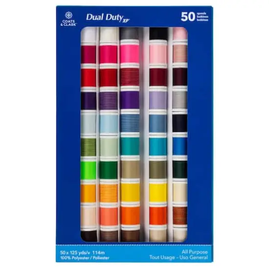 Coats & Clark&trade; Dual Duty XP 50 Spool All Purpose Sewing Thread Set {1}