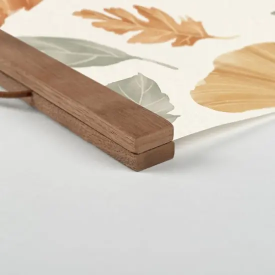 Give Thanks Everyday Teak Hanging Canvas {3}