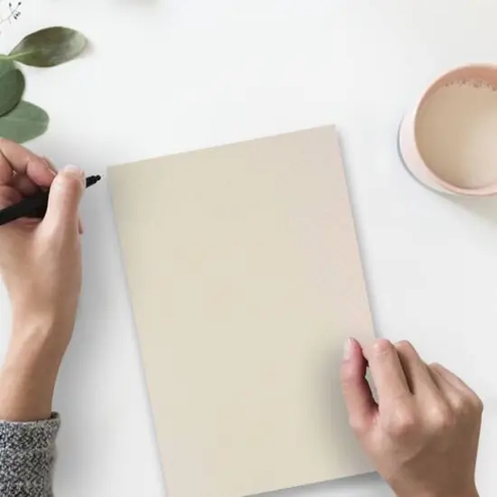 JAM Paper 8.5" x 11" Parchment Paper, 100 Sheets Pewter Gray {4}