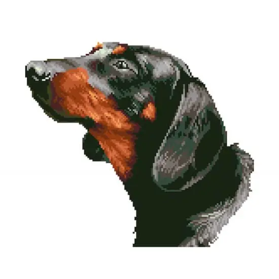 Diamond Dotz&reg; Intermediate Noble Dachsie Diamond Painting Kit {3}