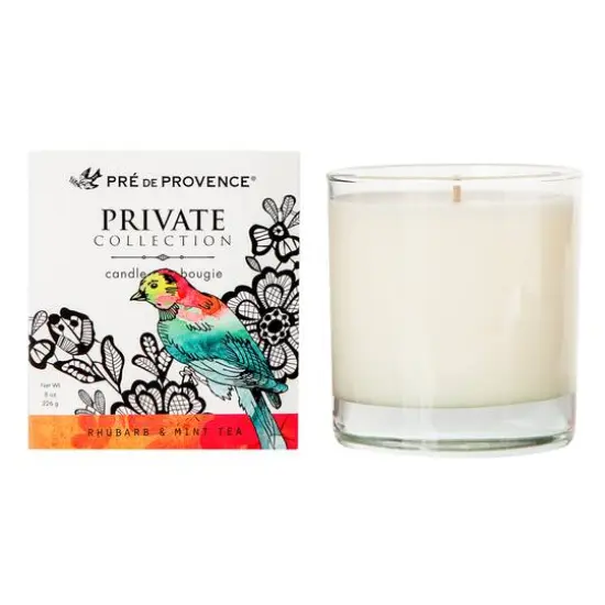 European Soaps Private Collection Jar Candle Rhubarb and Mint Tea {2}