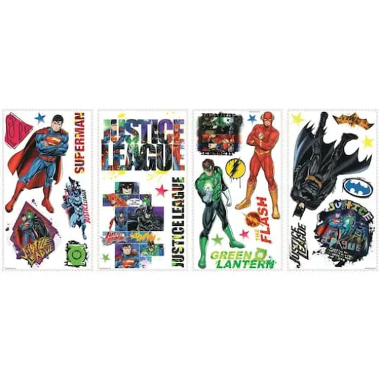 RoomMates Justice League Peel & Stick Wall Decals {4}