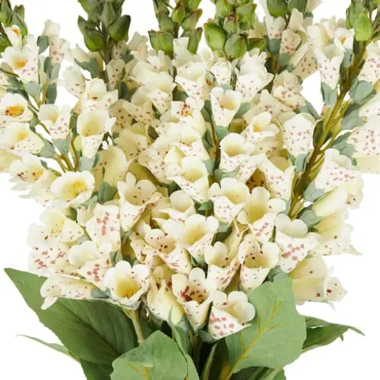 32" White Foxglove Artificial Flower Stem, 8ct. {5}