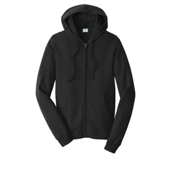 Port & Company&reg; Fan Favorite Fleece Full-Zip Hooded Sweatshirt Jet Black {1}