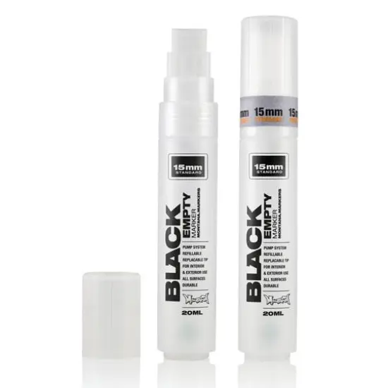 Montana&trade; Cans Standard BLACK Empty Marker, 15mm {4}