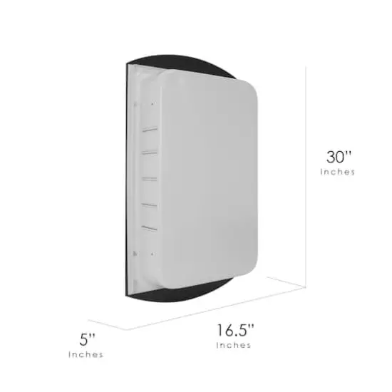 Head West Beveled Eclipse Arched 16" x 30" Recessed Medicine Cabinet Accent Vanity Mirror {8}