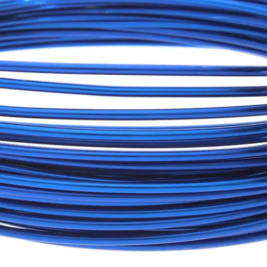 The Beadsmith&reg; 12 Gauge Colored Aluminum Wire Blue {6}
