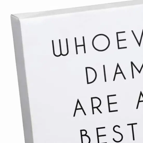 Dogs Are A Girl's Best Friend Canvas Wall Art {4}