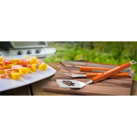 College Team Barbecue Set Clemson Tigers {4}