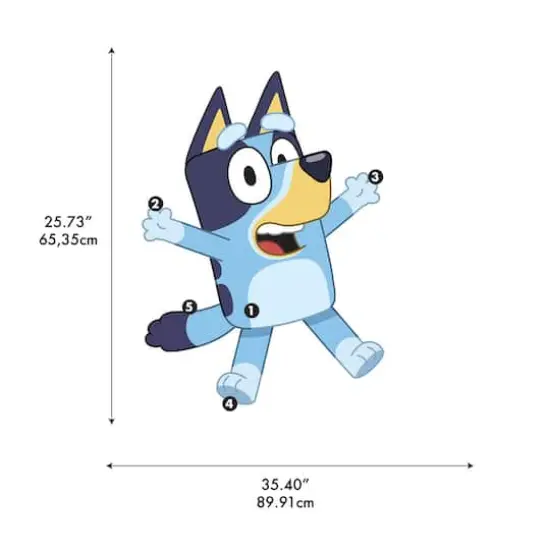 RoomMates Bluey Character Wall Decals {7}