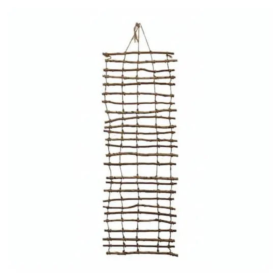 Hello Honey&reg; Handmade Wood & Jute Wall Trellis {1}