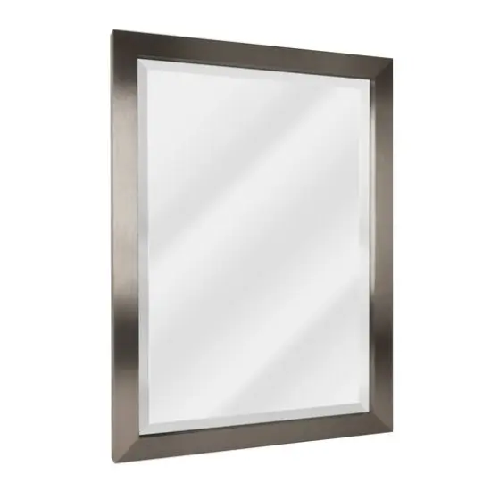 Head West Brushed Nickel Framed Accent Vanity Mirror {1}