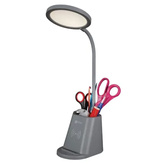 OttLite Organizer LED Lamp with Wireless Charging {3}