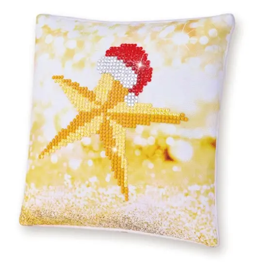 Diamond Dotz&reg; Beginner Christmas Star Decorative Mini Pillow Kit {1}