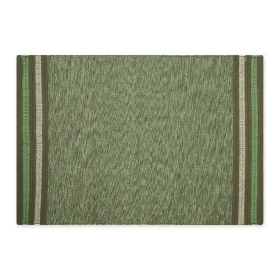 DII&reg; Modern Stripe Variegated Handwoven Recycled Yarn Rug, 2ft. x 3ft. Avocado {2}