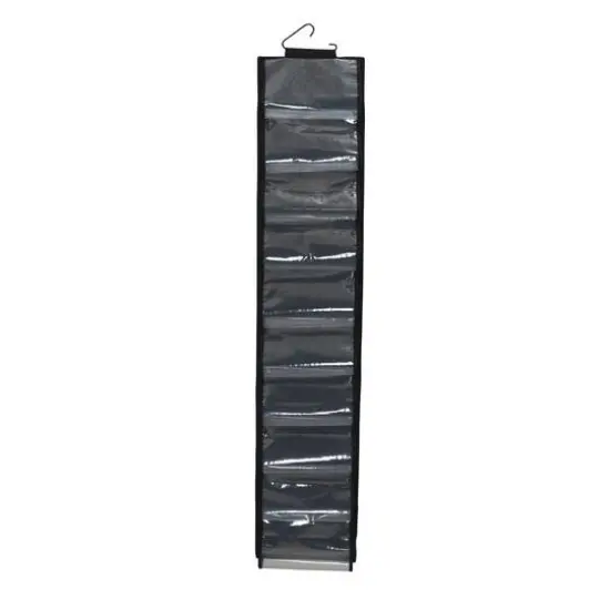 Household Essentials 20 Pocket Closet Shoe File Black {6}