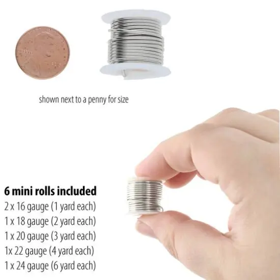 The Beadsmith® Wire™ Elements Lacquered Tarnish-Resistant Wire Set Silver {5}