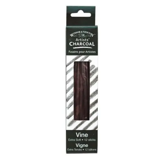 Winsor & Newton&trade; Extra Soft Vine Charcoal Sticks {1}