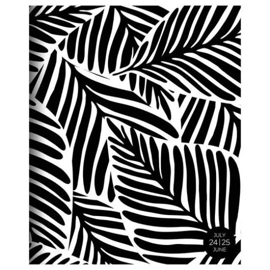 TF Publishing 2024-2025 Large Black Leaves Monthly Planner {1}