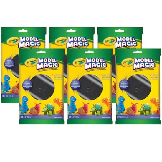 Crayola&reg; Model Magic&reg; 4oz. Black Modeling Compound, 6ct. {1}