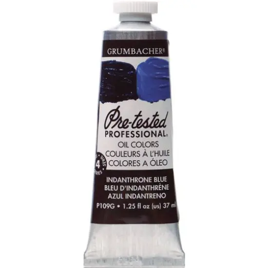 Grumbacher&reg; Pre-Tested Professional&reg; Oil Color Paint, 37mL Indanthrone Blue {1}