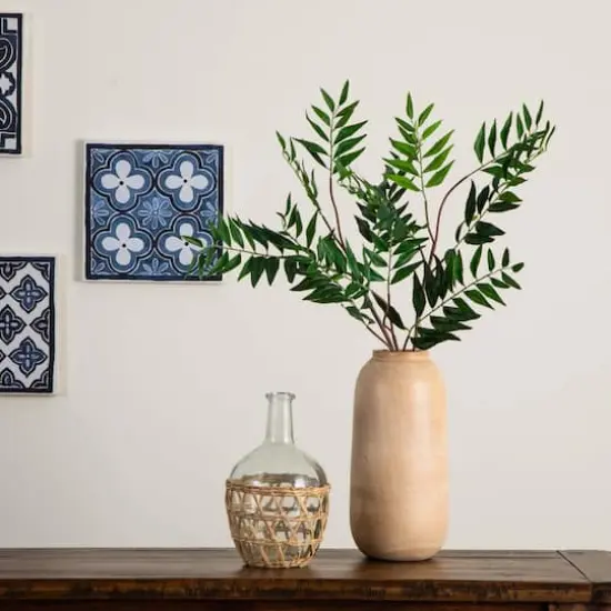 38" Green Palmate Fern Stems, 3ct. {3}