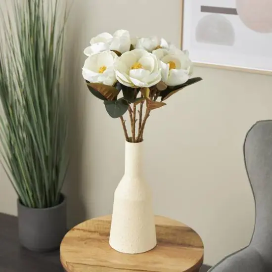 30" White Magnolia Artificial Flower Stem, 6ct. {9}