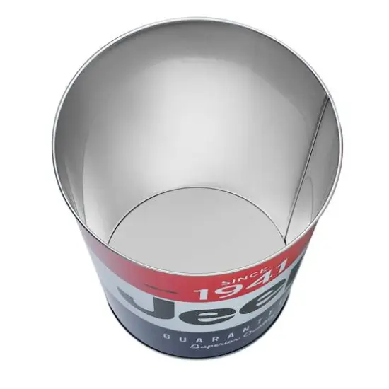 American Art D&eacute;cor&trade; 11" Jeep Since 1941 Decorative Metal Trash Can {6}