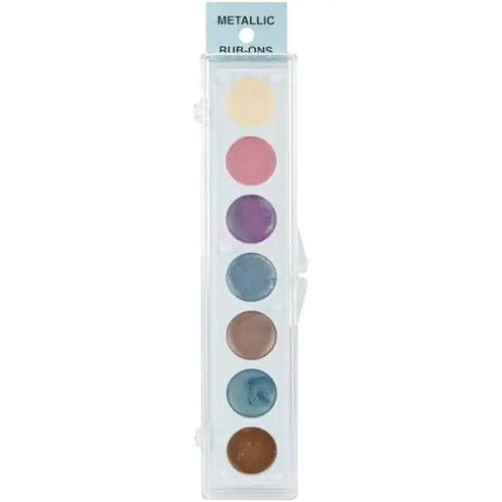 Craf-T No.3 Metallic 7 Color Rub-On Paint Palette {1}