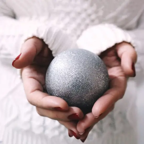 60ct. 2.5" 4-Finish Silver Shatterproof Ball Ornaments {4}